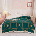 Microfiber new style printed velvet blanket